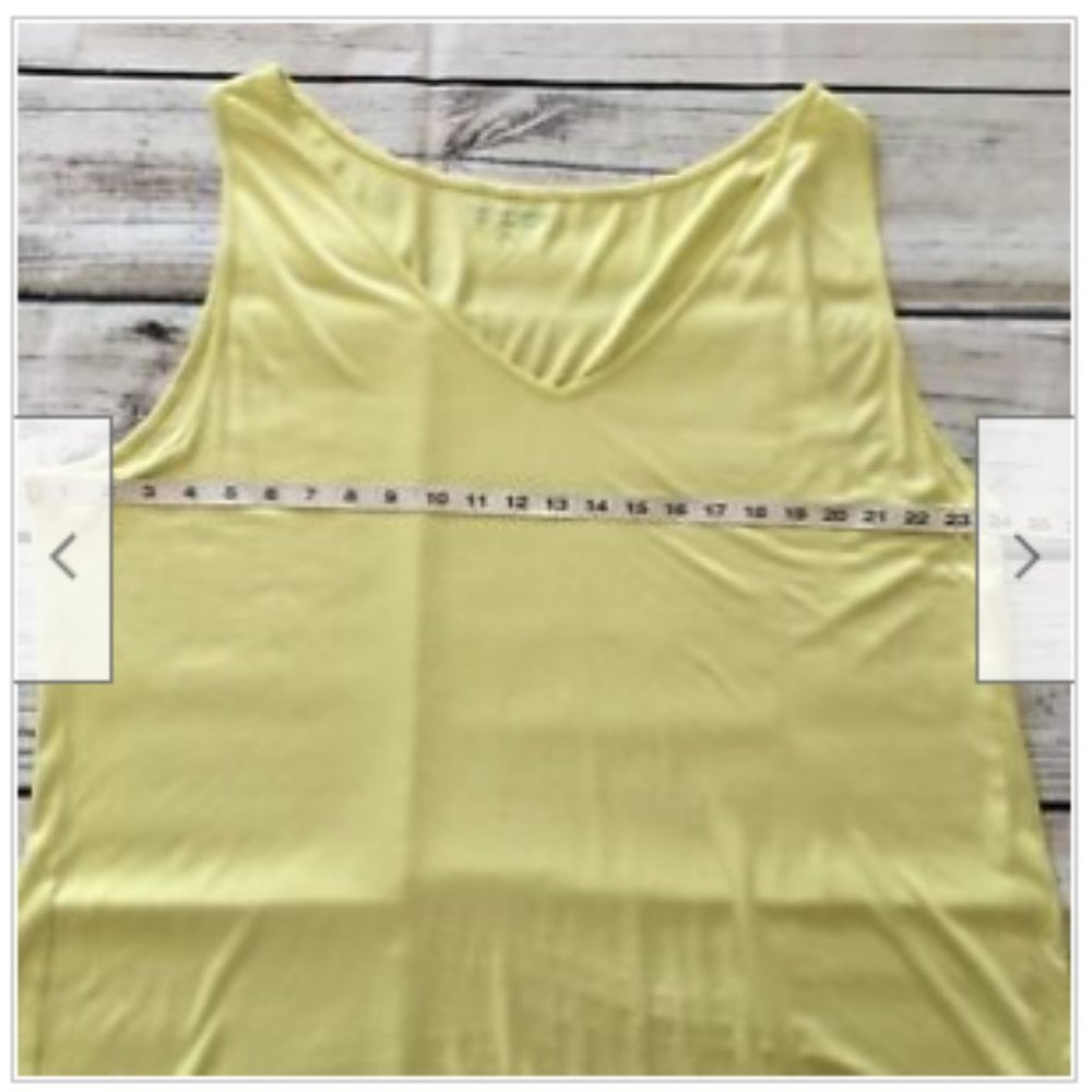 Soft Surroundings V Neck Tank Top Linen Blend Pullover Sleeveless - Picture 6 of 7